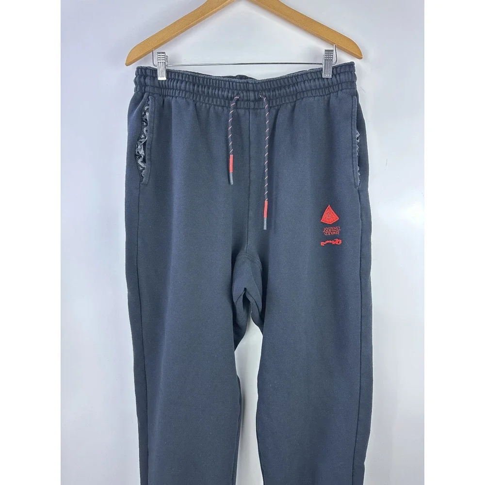 Nike Kyrie Irving Fleece Training Jogger Mens XL Sweatpants Black Red DA6687-010 - Picture 4 of 16